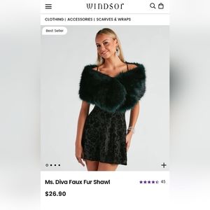 Faux Fur Shawl